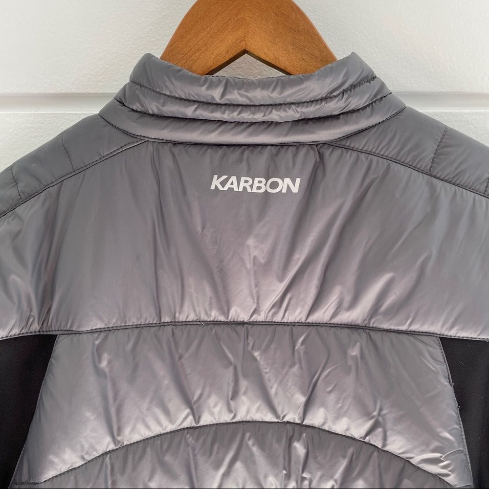 Karbon Men's Quest II Ultralight Puffer Jacket In Grey and Black Size XL - Picture 4 of 13